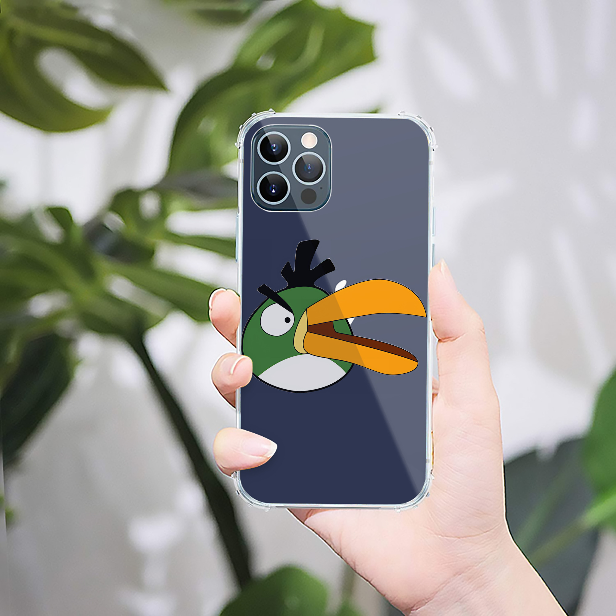 （画像用） Angry Birds アングリーバード 【iPhone 12シリーズ対応】透明スマホケース（クリアソフトケース）